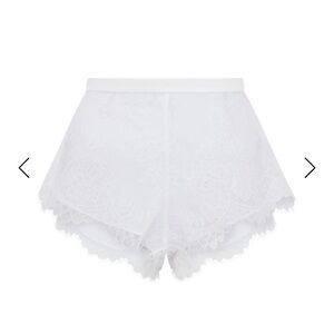 Agent Provocateur Sheer Lace Shorts - White